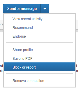 linkedin report screenshot